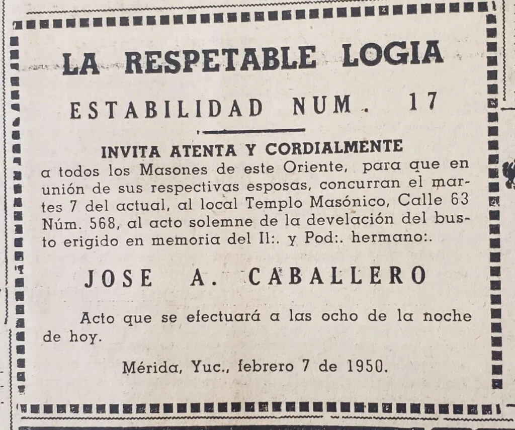 7 de febrero de 1950 invitación
